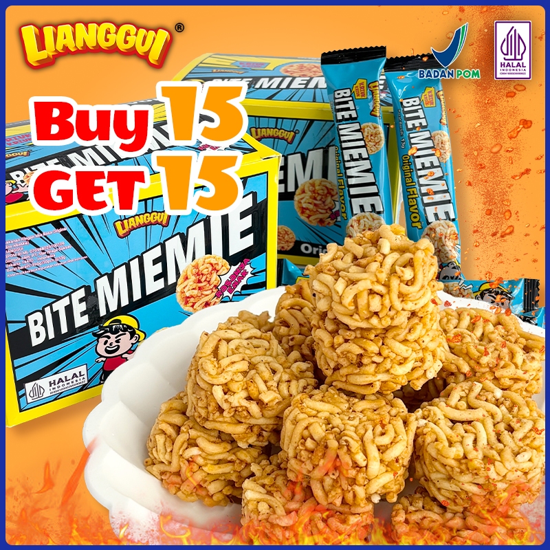 

30Pcs Lianggui Mie Kering Renyah HALAL Snack Enak untuk Sekolah Kantor Piknik Cemilan Praktis Gurih