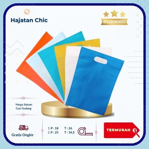 

(SATUAN) Tas Spunbond Oval Chic - Goodie Bag Souvenir 20X26 25X35 - Harga untuk Satuan/Ecer/Picies