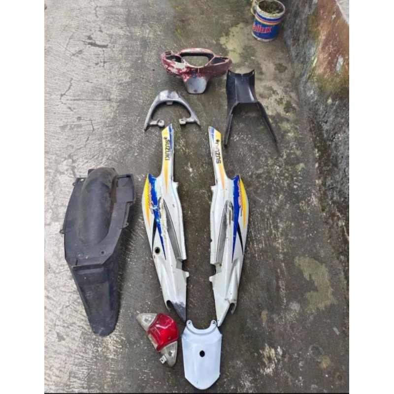 Cover Body Set Suzuki Satria Hiu 2 Tak Original Copotan