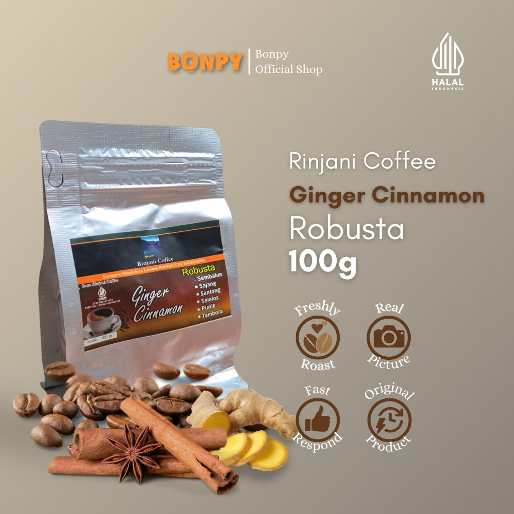 

Kopi Rinjani Lombok - Robusta - Ginger Cinnamon - 100gr - Sembalun