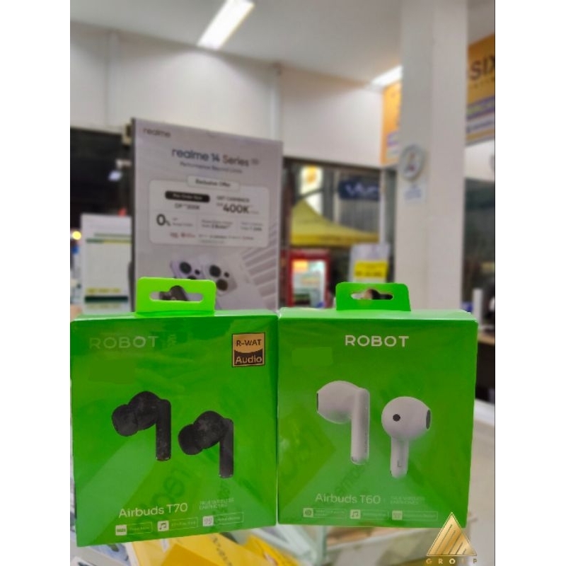 TWS ROBOT Airbuds T60 T70 suara jernih