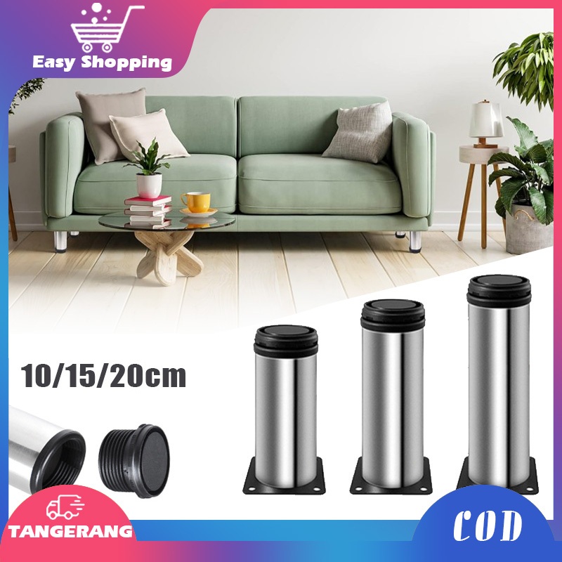 Kaki Sofa Stainless Kaki Kursi Sofa Model Tabung Kaki Sofa Tabung 10cm 15cm 20cm