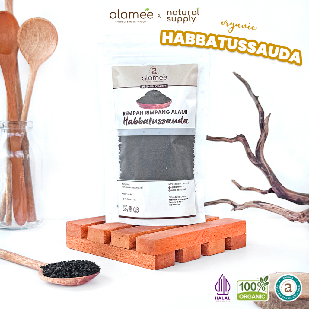 

ALAMEE Biji Habbatussauda Original Asli Jinten Hitam Biji Jintan Habatusauda 50 gram hibiscus food