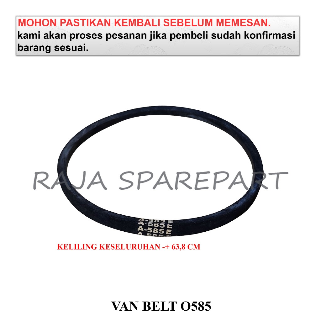 FB585 V BELT MESIN CUCI / LINDEN MESIN CUCI / VAN BELT O585
