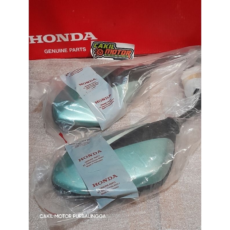 kaca spion honda vario 110 karbu HIJAU original honda genuine part