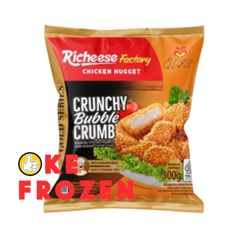 

RICHEESE CHICKEN NUGGET CRUNCH BUBBLE CRUMB 500GR / NAGET CRISPY