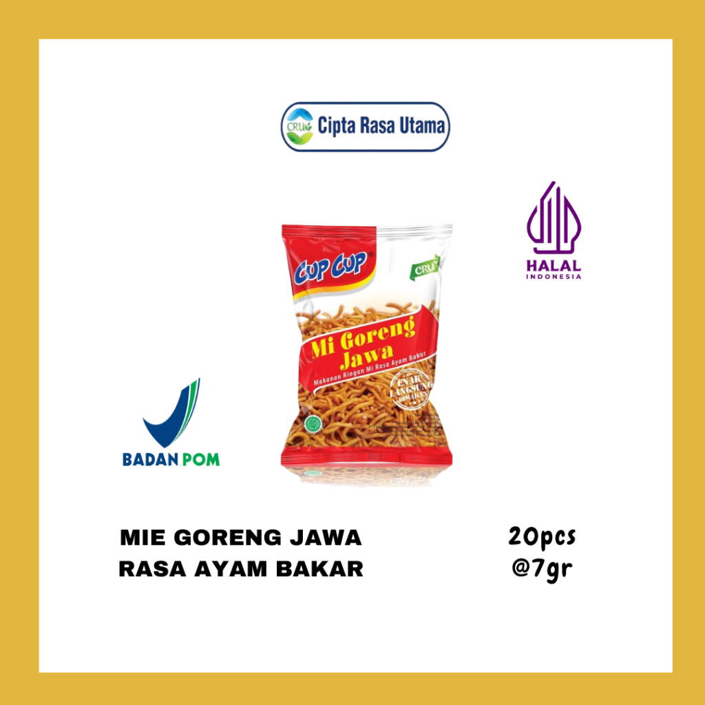 

Mie Goreng Jawa Ayam Bakar | 20pcs | 7gr/pcs