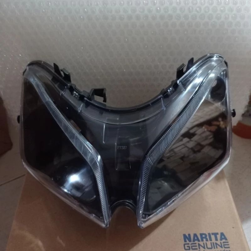 BERKAH Reflektor Lampu Depan Honda Vario 110 Karbu Lama Custom Hitam