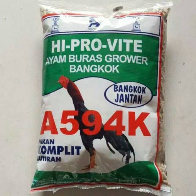 Pur Ayam A594 Hi-Pro-Vite/Pakan Voer Ayam 594 kemasan 1kg