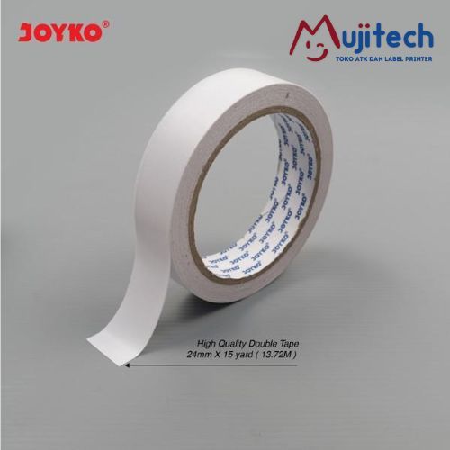 

DOUBLE TAPE 24MM JOYKO ISOLASI DUA SISI 15 YARD