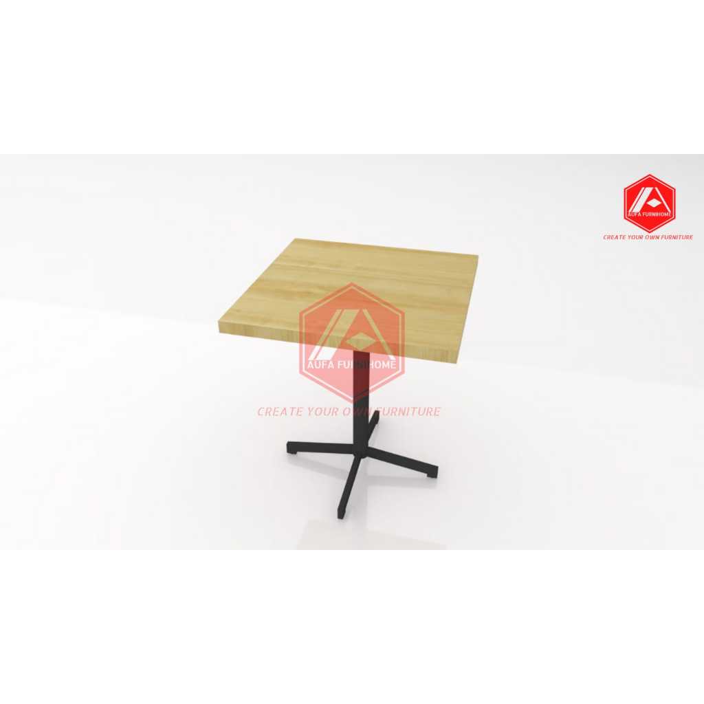 Meja cafe meja resto kaki besi furnitur restoran