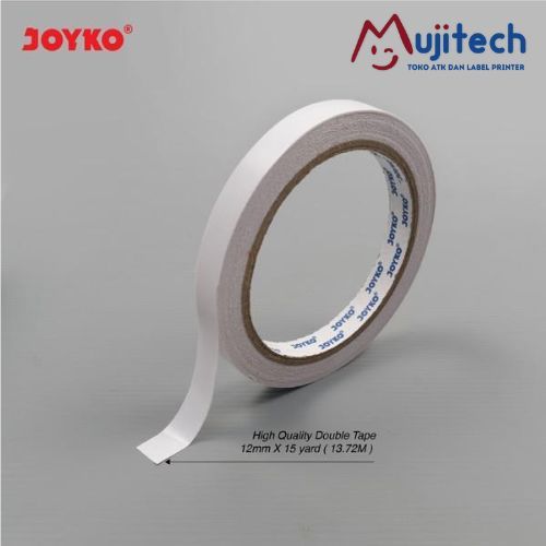 

DOUBLE TAPE 12MM JOYKO ISOLASI DUA SISI 15 YARD