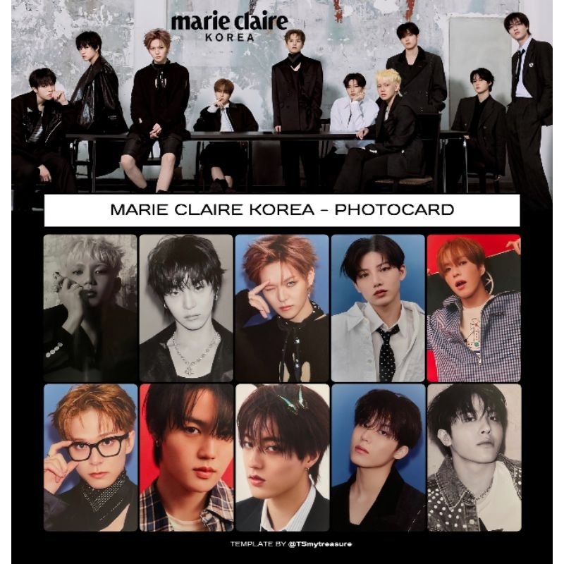 [Ready Stock] Treasure Photocard Magazine Marie Claire