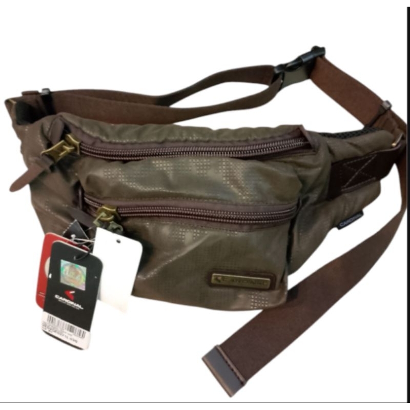 Tas Selempang cowok cardinal bahan kanvas, sintetis