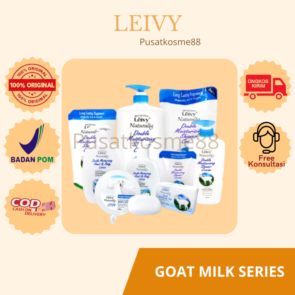 LEIVY Goats Milk Series || Shower Cream Goats Milk || Leivy Body Lotion