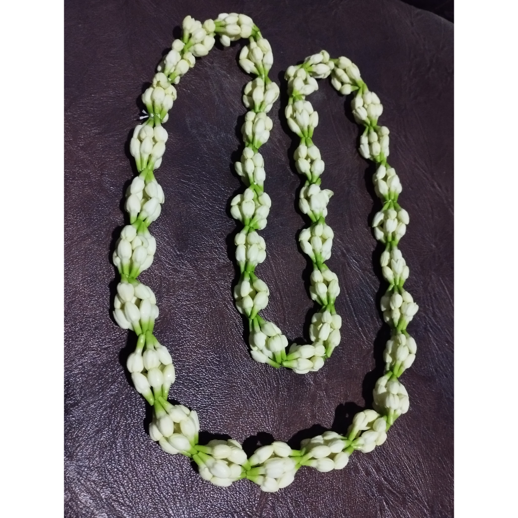 Kalung Melati Pengantin Pria - Ronce Bunga Melati Asli & Fresh