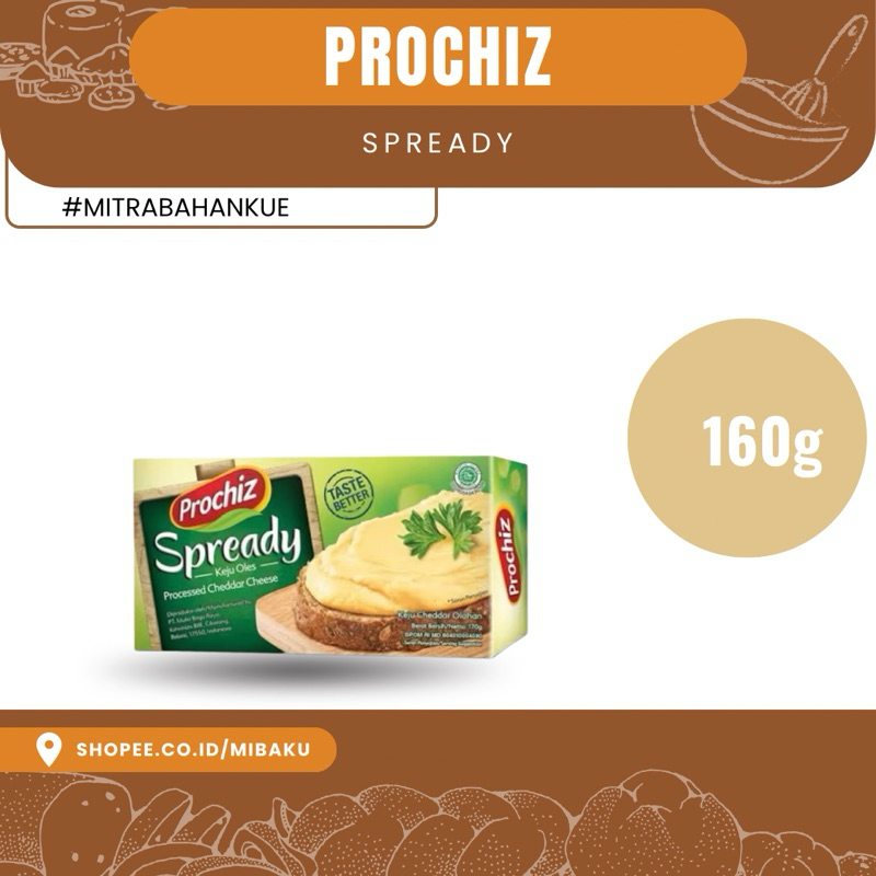 

Prochiz Spready Keju Oles 160g – Keju Cheddar Oles Praktis & Lezat