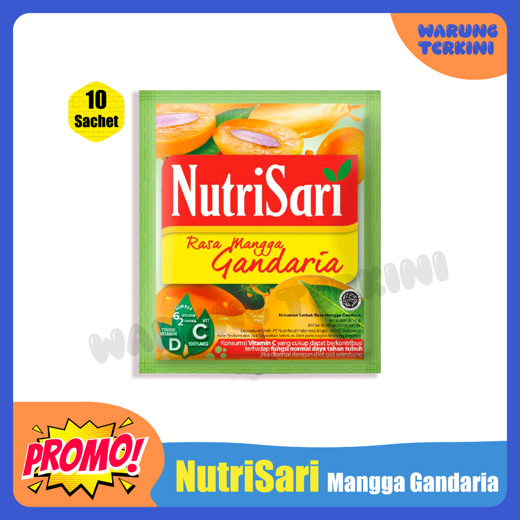 

Nutrisari Mangga Gandaria 1 Renceng || Minuman Menyegarkan