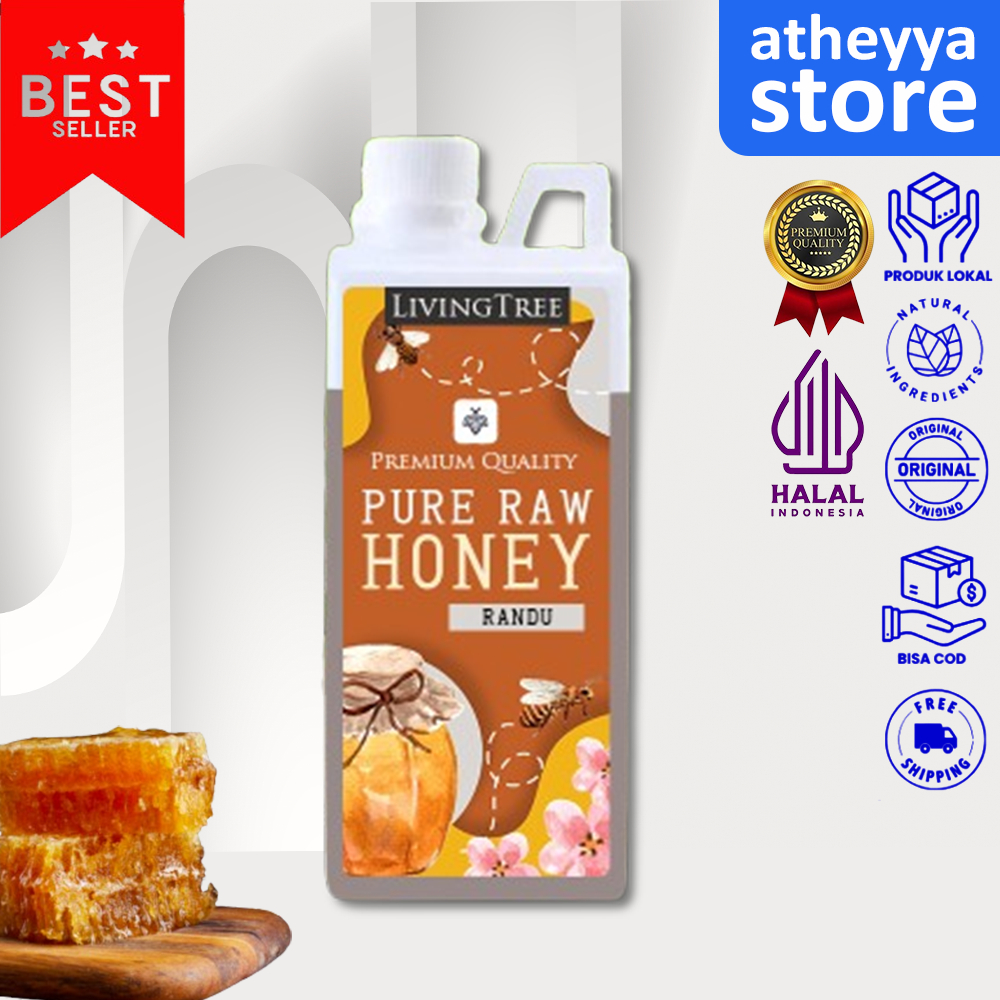 

Madu Randu Murni 1 Kg Madu Asli Pure Natural Raw Honey Herbal Premium LivingTree