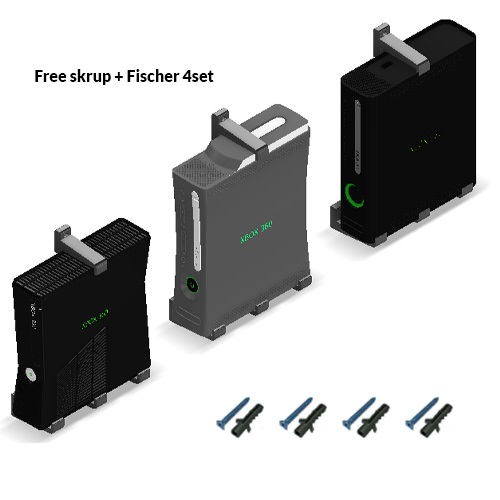 Wall Mount Xbox 360 Microsoft Xbox 360 Slim Xbox 360 Fat Xbox 360 E Wall Mount Bracket