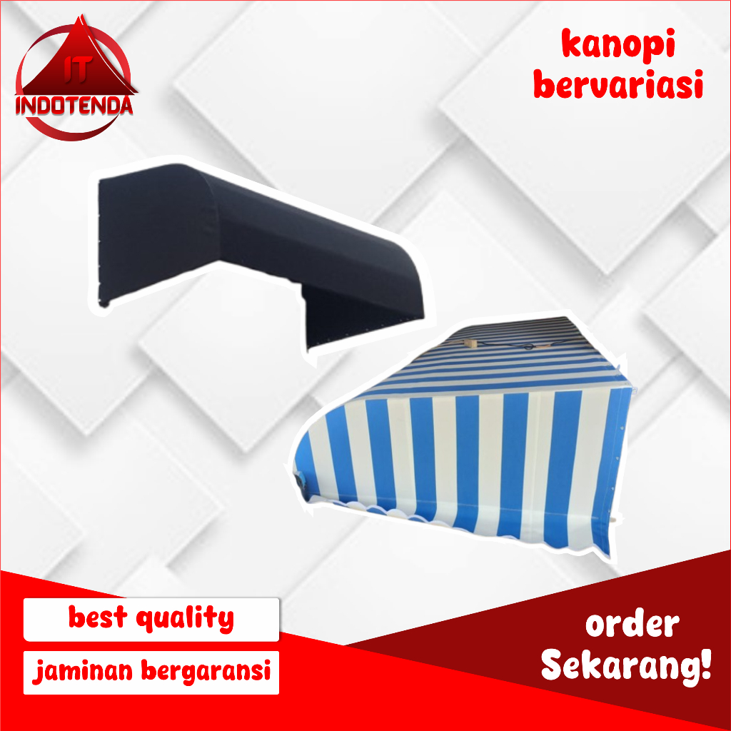 Kanopi / Awning / Atap Cafe Rumah Tenda Modern Minimalis Berkualitas dan Tahan Lama