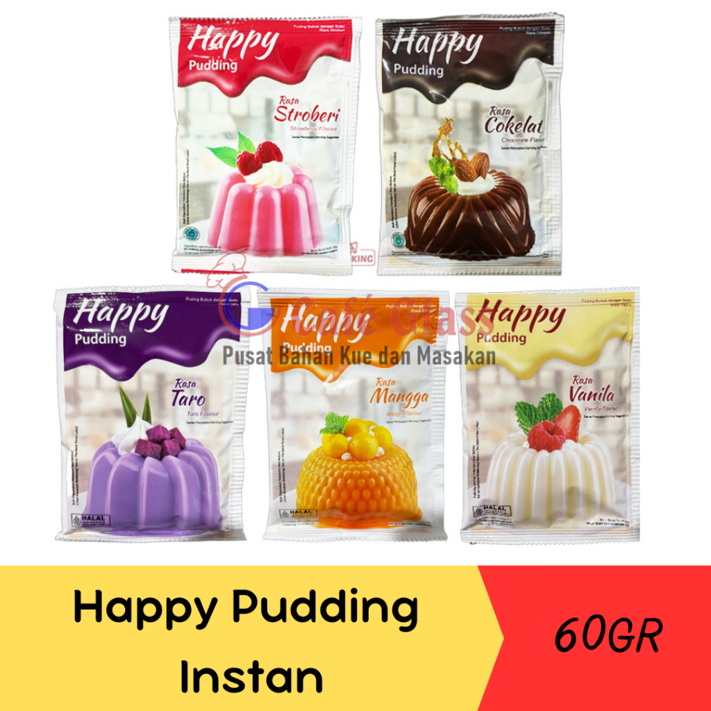 

Happy Pudding Bubuk Instan Sachet-60Gr