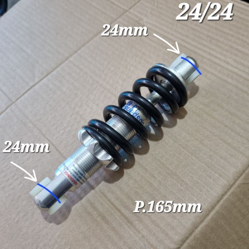 Rear shock mtb suspensi 165mm 24-24mm