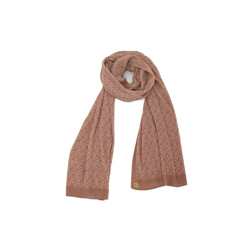 Preloved Tapis Pleated Shawl Buttonscarves