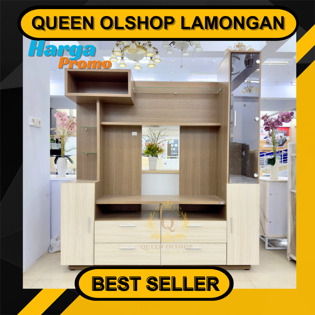 Lemari Rak Tv Buffet  Activ Nexa Wu 182 / Bufet Sekat Ruangan / Sketsel
