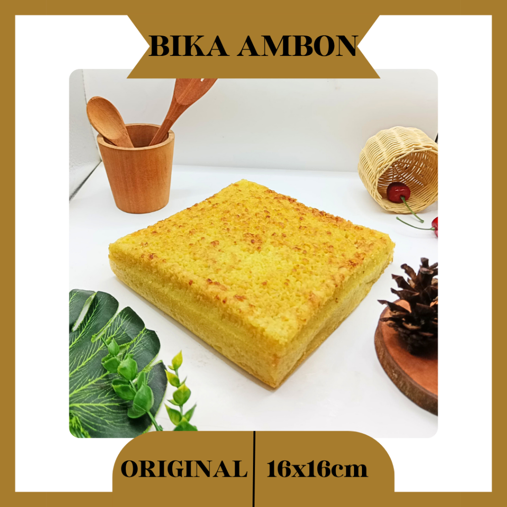 

Bika Ambon / Bikang Ambon Original Khas Medan Ukuran 17 x 17 / Kue Sarang Semut