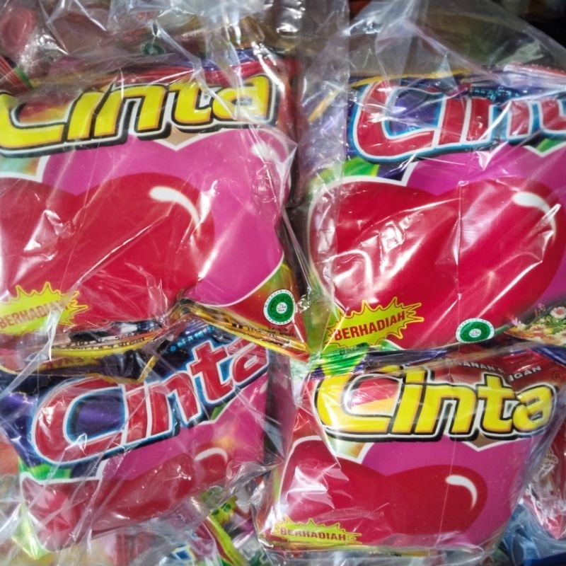 

Snack Cinta isi 10 Bungkus / Pack - Snack Berhadiah di dalam Kemasan