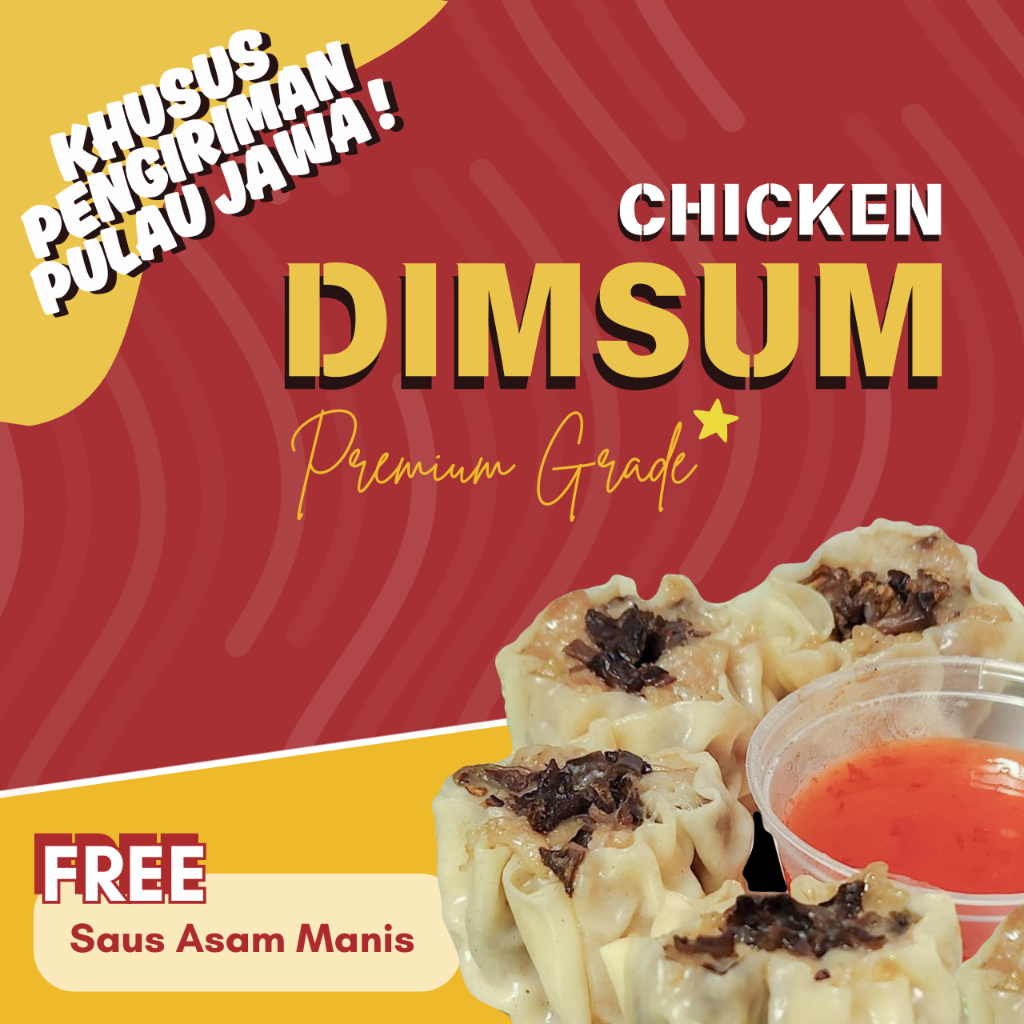 

PREMIUM KUALITAS RESTO Dimsum Ayam Udang - Chicken Shrimp Dimsum (24 Pcs)