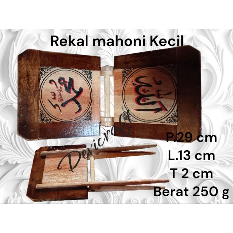 Rekal kayu mahoni, rekal cantik murah  meja Al Qur'an Meja baca  rekal tadarus