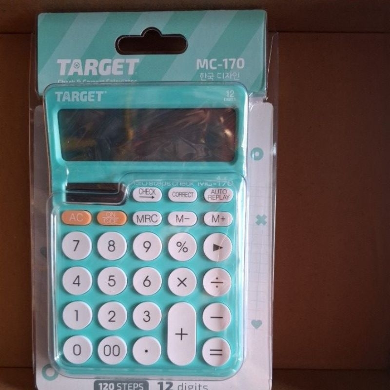 

kalkulator Target / Target check &correct calculator MC-170 12 DIGIT MADE IN CHINA