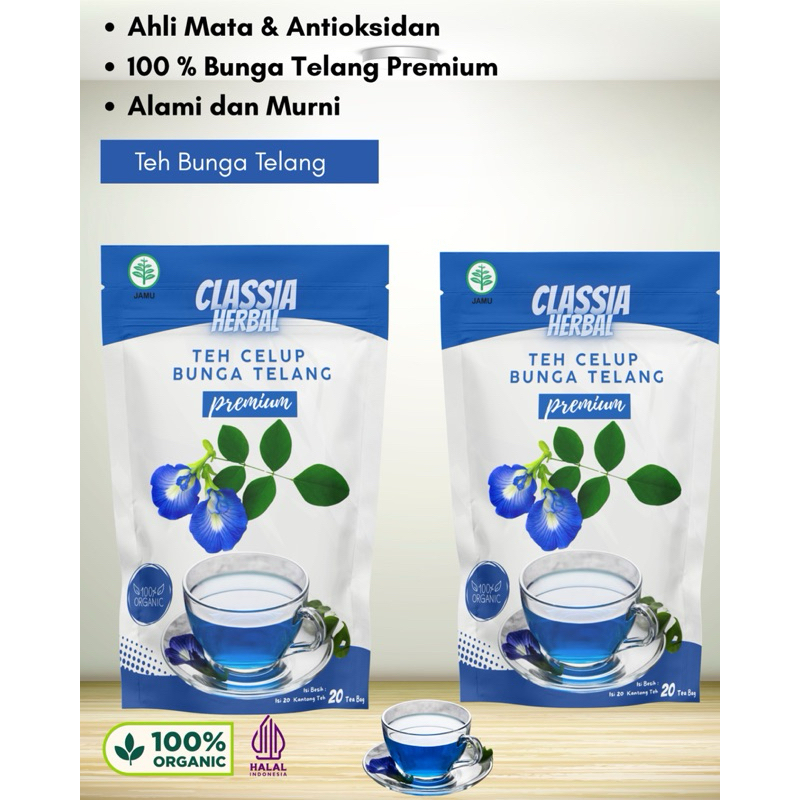 

Classia herbal teh bunga telang 2 Pcs Bundling