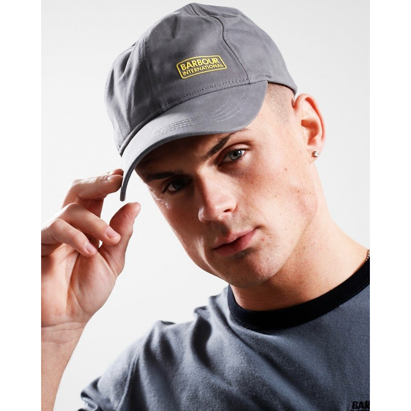 Barbour International Norton Drill Caps In Grey