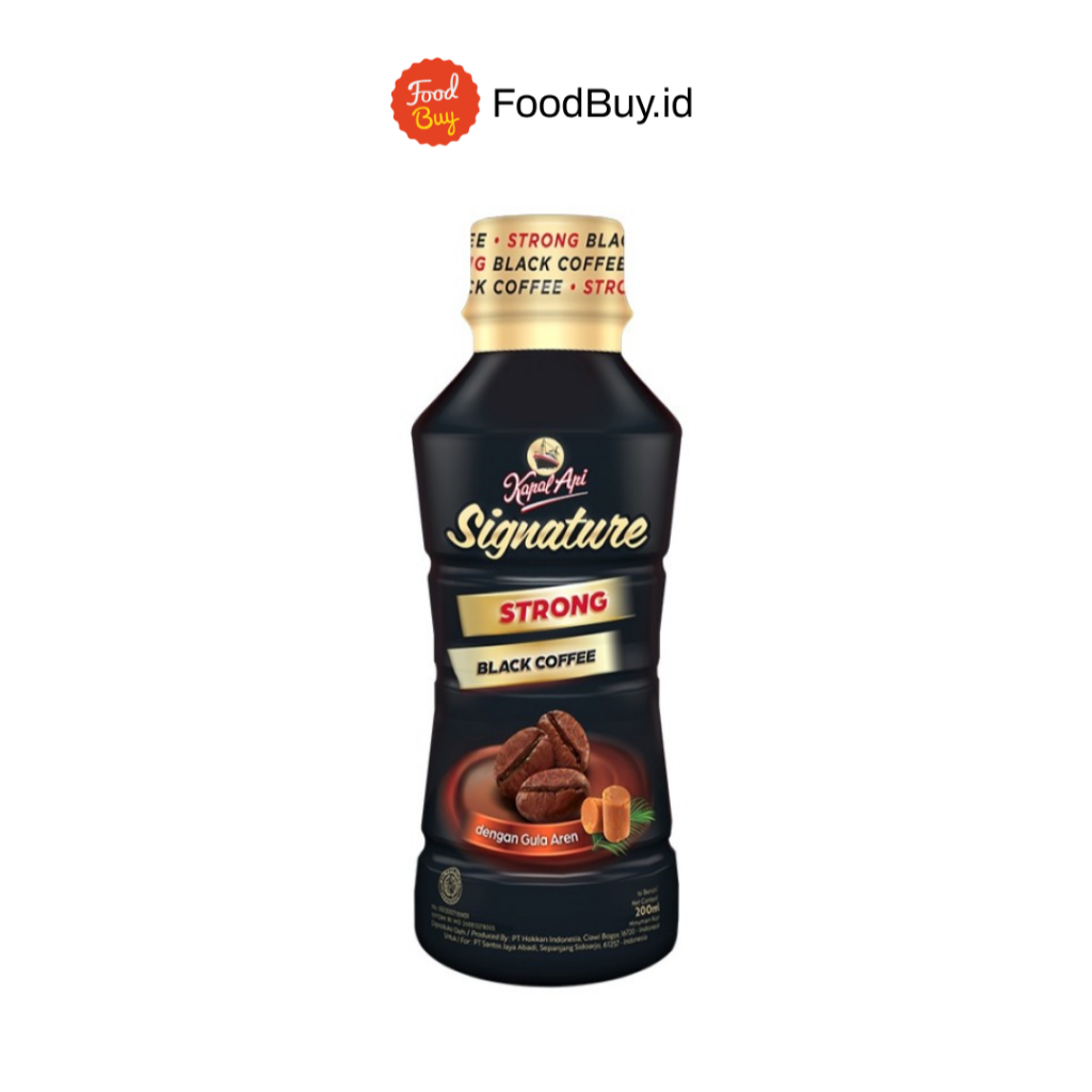 Kapal Api Botol Signature Strong Black Coffee 200ml
