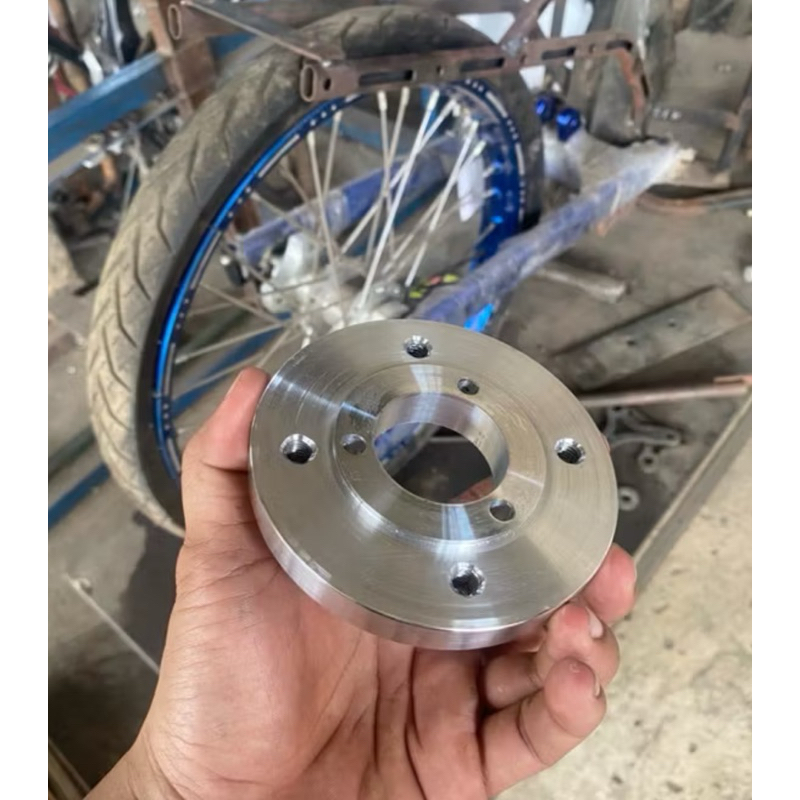 ADAPTOR PLENDES DISC REM MINI BAUT 3 MINI GP KE BAUT 4 DISC YAMAHA
