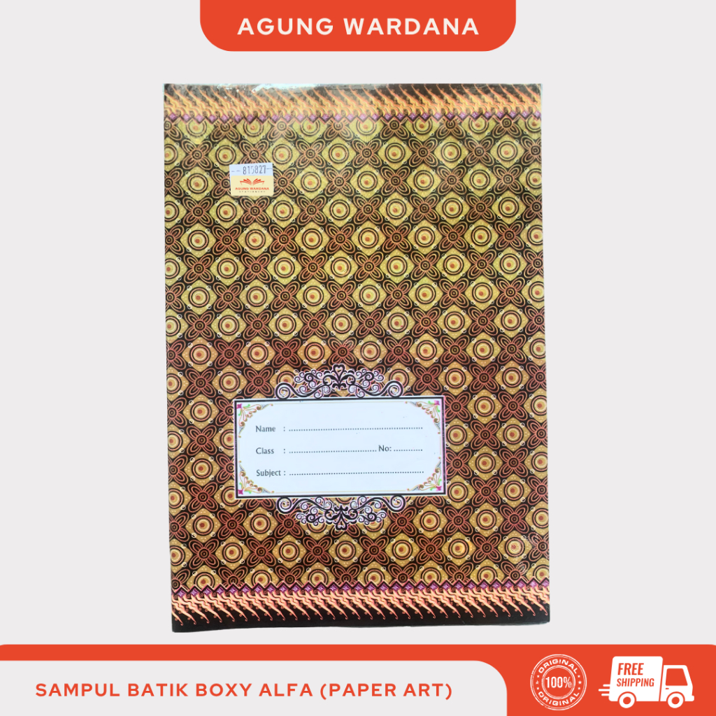 

SAMPUL BATIK BOXY ALFA (PAPER ART) ISI 20 LEMBAR