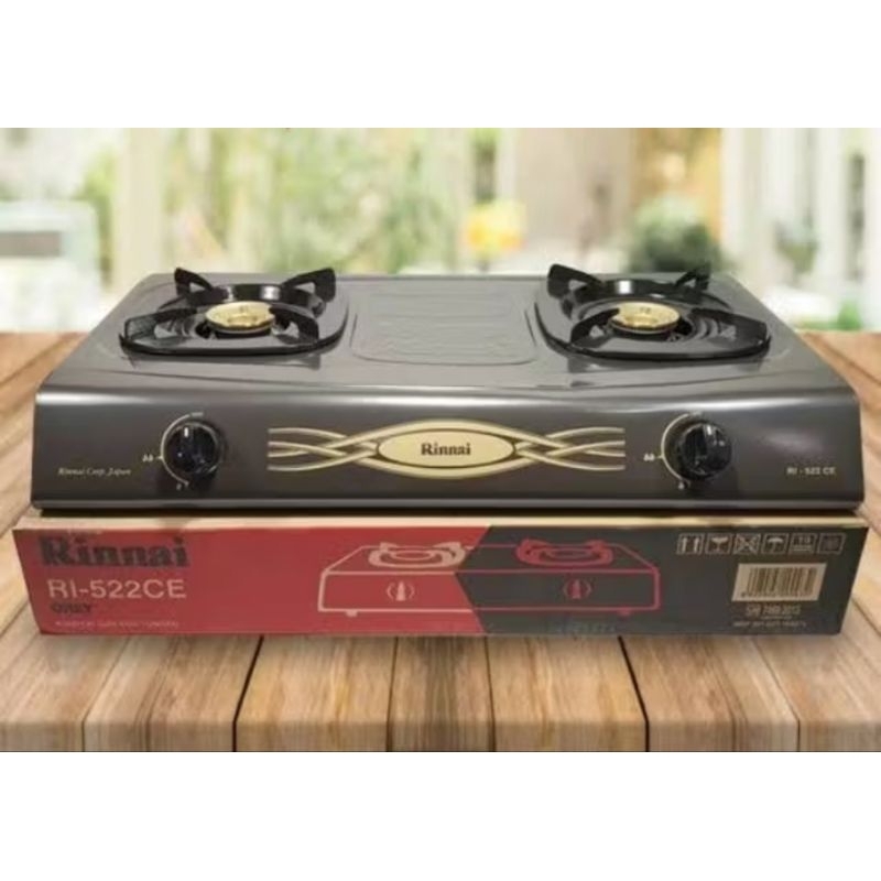 RINNAI Kompor Gas 2 Tungku RI 522 CE /RI522CE