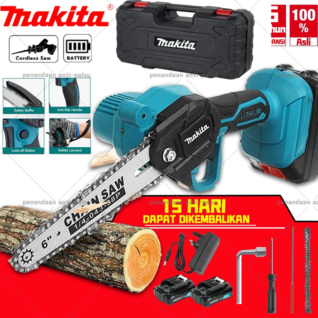Makita 6 Inch Electric Chain Saw Rechargeable Handheld Portable Saw Rechargeable Electric Saw Rechar
