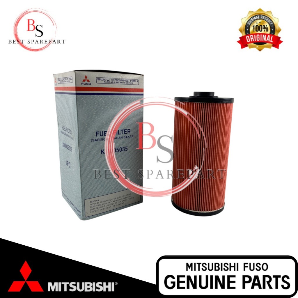 FUEL FILTER / SARINGAN SOLAR FUSO FN62F - KM005035 MITSUBISHI FIGHTER