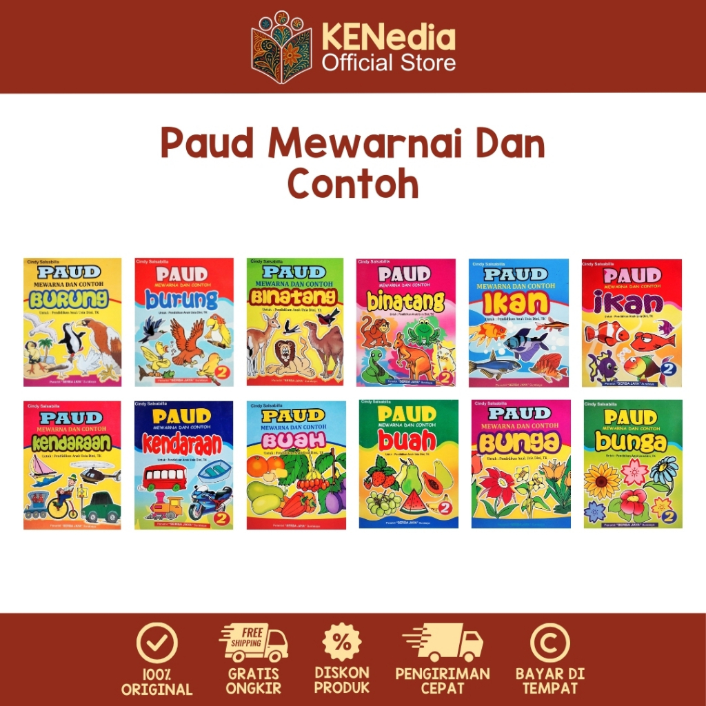 Buku Seri Mewarnai - Buku Seri Paud Mewarnai dan Contoh