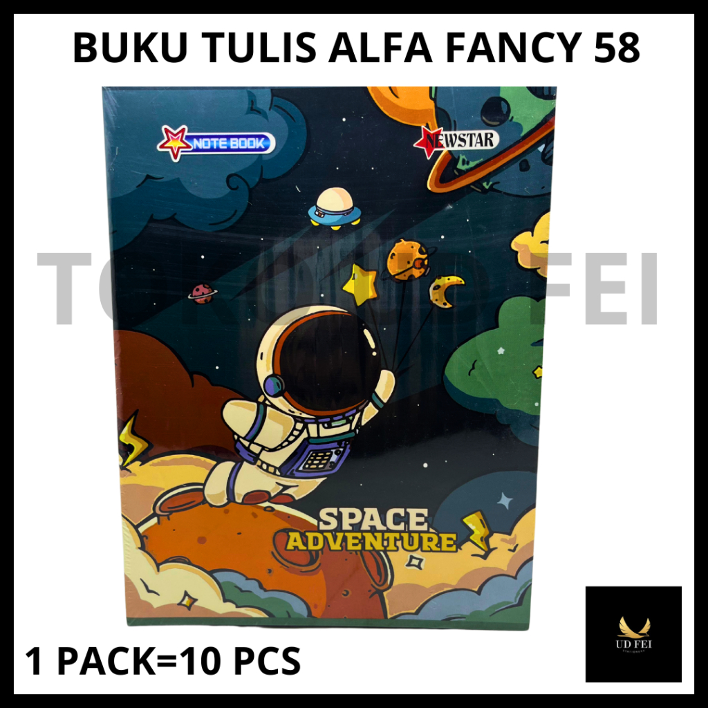 

(1 PACK=10 BUKU MOTIF CEWEK) Buku Tulis ALFA 58 / BUKU TULIS FANCY/ BUKU TULIS FANCY ISI 58/ BUKU TULIS ALFA 58