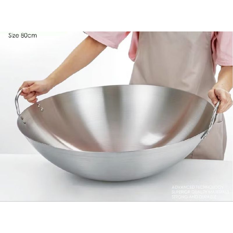 wajan anti lengket jumbo ukuran 80 cm