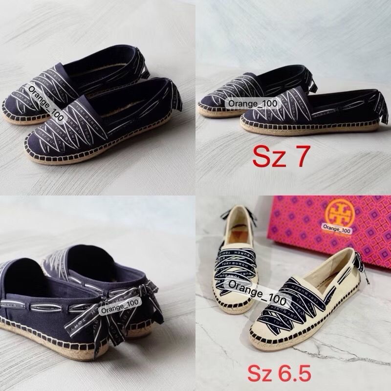 SEPATU WANITA TB RIBBON HERRINGBONE ESPADRILLES ORIGINAL