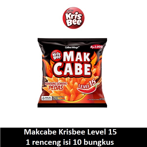 

makcabe level 15 snack pedas krisbee | isi 10 bks
