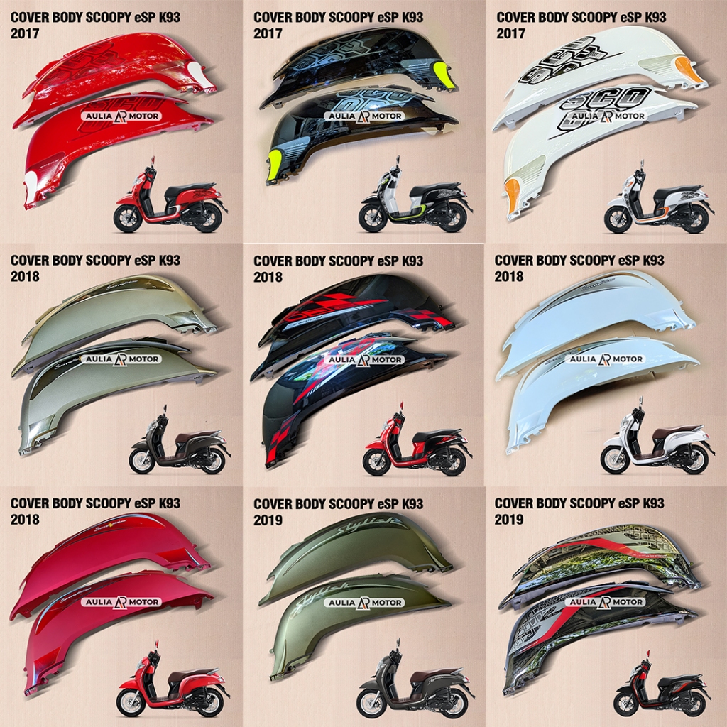 cover body samping belakang kanan kiri scoopy esp 2017 2018 2019