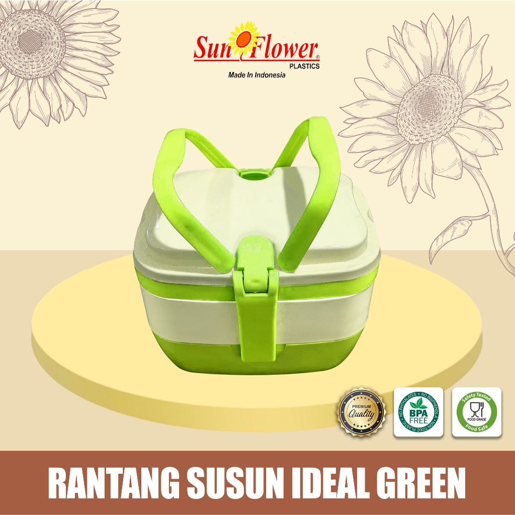 new rantang set / rantang cantik minimalis / rantang plastik susun / rantang susun ideal merk