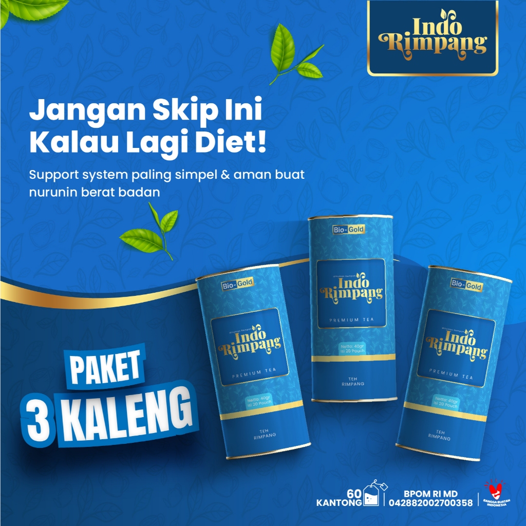 

Indo Rimpang - Teh Detox Pelangsing Wanita Premium Tea 100% Herbal Alami Bantu Menurunkan Berat Badan Diet
